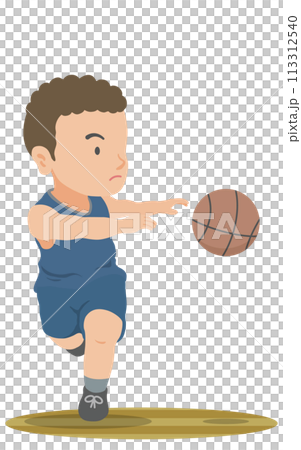 籃球跑步傳球 113312540