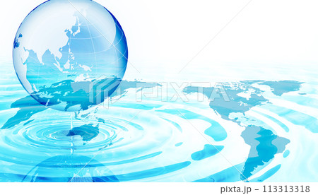 水面に落ちる水滴 水面に落ちる水滴 113313318