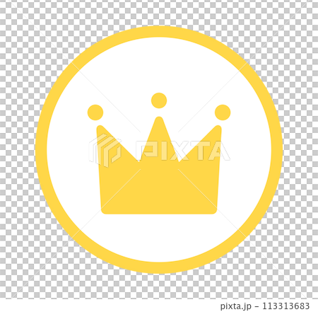 simple yellow crown icon simple yellow crown icon 113313683