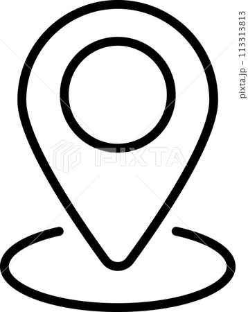 現在地を表すマップピンのアイコン 113313813