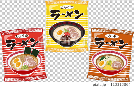 Bag ramen set 113313864