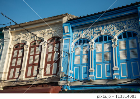 プーケットオールドタウンの美しい街並み風景 113314083