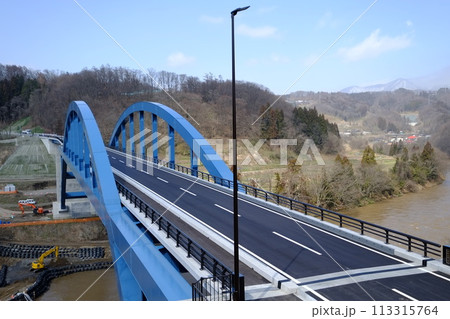 2024年開通した笠倉壁田橋、建築 2024年開通した笠倉壁田橋、建築 113315764