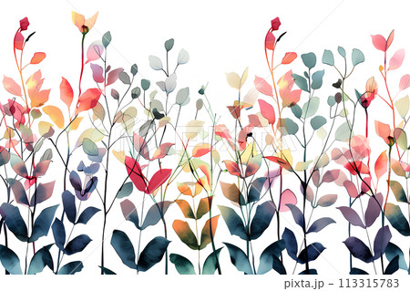 カラフルな観葉植物のテクスチャー カラフルな観葉植物のテクスチャー 113315783