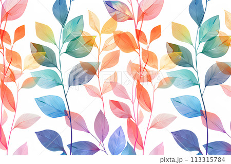 カラフルな観葉植物のテクスチャー カラフルな観葉植物のテクスチャー 113315784