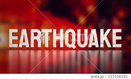 The earthquake is a natural event characterized 3d rendering. 113316181