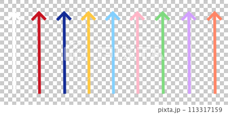 Colorful Arrow Line Up Arrow Line Top Arrow Arrow Element Design Set Collection 113317159