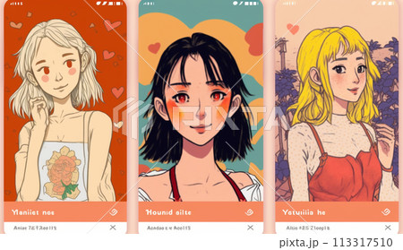 若い女の子のスマホでの自撮り写真