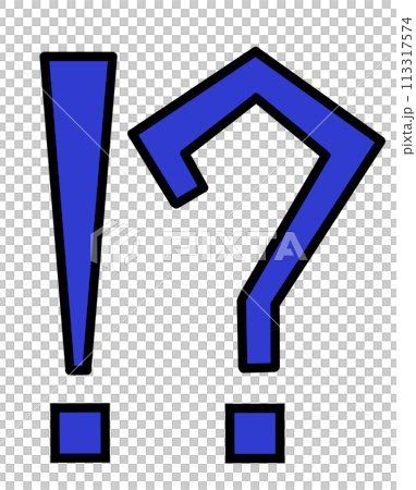 直線的な!?(青・線画あり) 直線的な!?(青・線画あり) 113317574