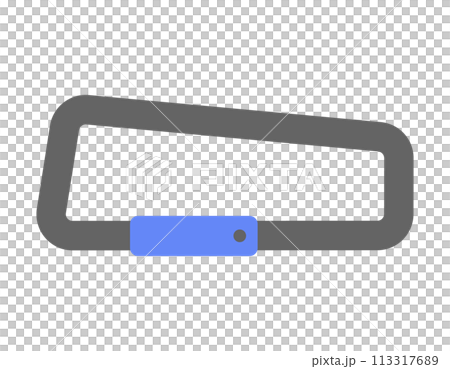 登山扣圖標材質藍色 登山扣圖標材質藍色 113317689