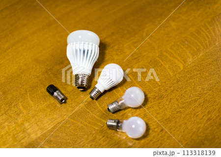 LED電球と白熱球 113318139