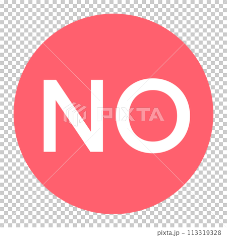 No In Red Circle illustration No Icon No Button Red Button No In Pink Circle illustration No Icon No Button Pink Button 113319328
