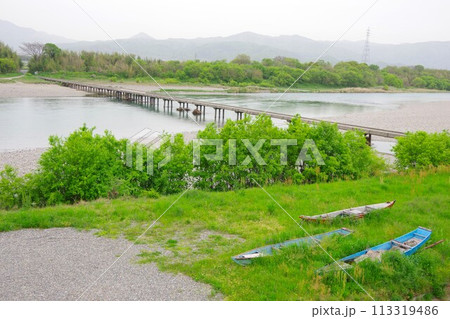 徳島県吉野川市 川島潜水橋 徳島県吉野川市 川島潜水橋 113319486