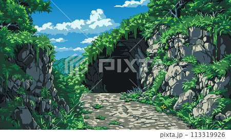 洞窟の入り口 113319926