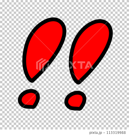 Double exclamation mark - Stock Illustration [113319988] - PIXTA