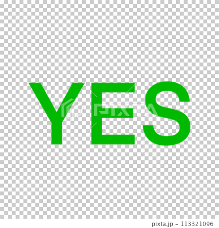 Yes Word Text illustration Green Yes Word illustration Yes Word Text illustration Green Yes Word illustration 113321096