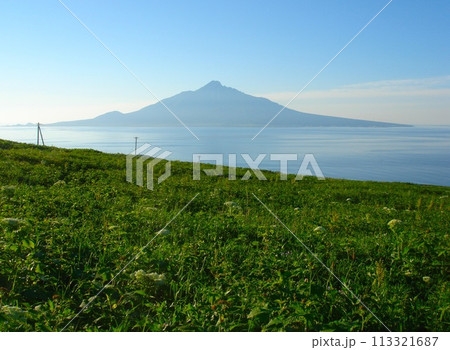 礼文島　桃岩展望台コースの眺望(利尻島) 113321687