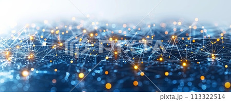Information technology representing the futuristic big data. 113322514