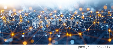 Information technology representing the futuristic big data. 113322515