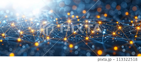 Information technology representing the futuristic big data. 113322518