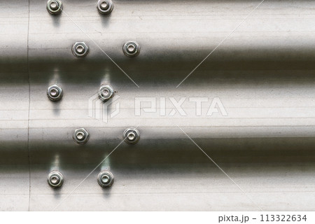Detailed sheet made of metal pattern background. Detailed sheet made of metal pattern background. 113322634