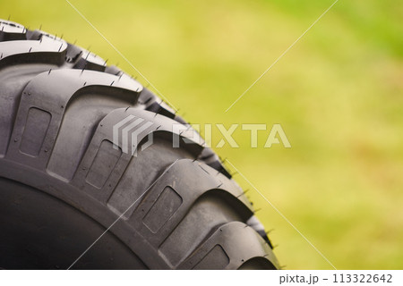 black gum tire from big car vehicle machine  113322642