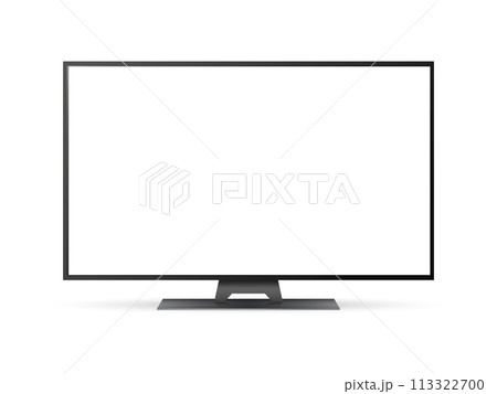 Smart tv mockup. Blank television screen. Smart tv mockup. Blank television screen. 113322700