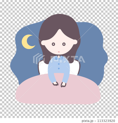 Sleep disorders and insomnia illustration 113323920