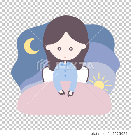 Sleep disorders and insomnia illustration 113323921