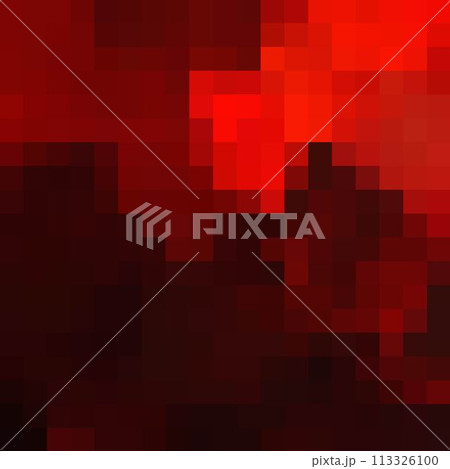 Vector red pixel pattern. Geometric abstract background with simple pixel elements. Medical, technology or science design. eps 10 113326100