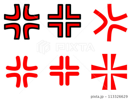 怒ったり激昂した人のマーク 113326629