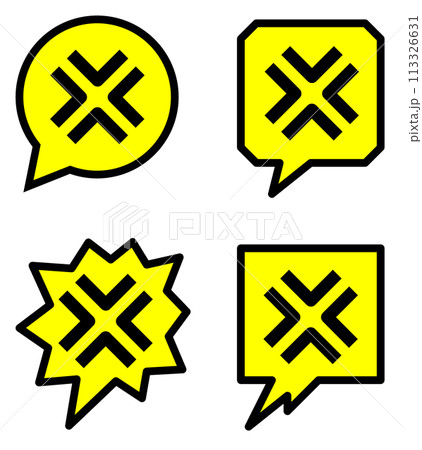 怒ったり激昂した人のマーク 113326631