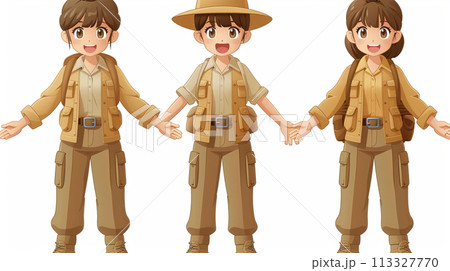 女性アウトドア作業員たち