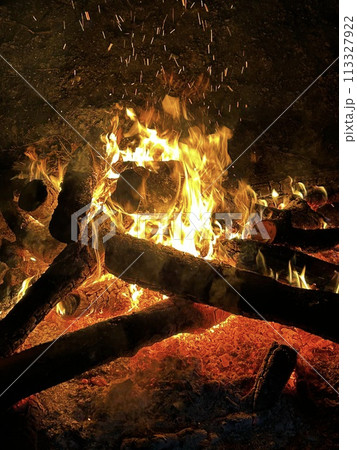 焚き火 113327922