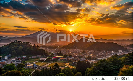 Sunset Symphony, Witnessing Oita's Magical Twilight 113328056