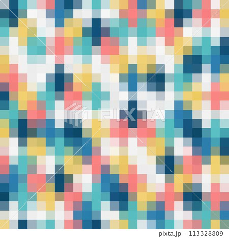 Abstract spectrum colorful bottom mosaic with white copy space. eps 10 113328809