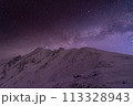 西穂高岳にかかる天の川 113328943
