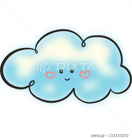 The illustration of a cloud The illustration of a cloud 113331072