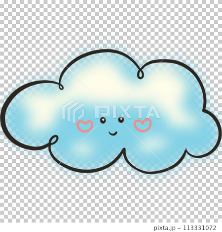 The illustration of a cloud The illustration of a cloud 113331072