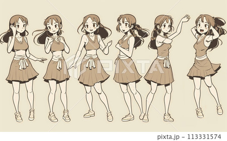 一人でダンスの練習をしている女の子