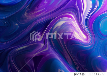 abstract background of blue and purple paint with some smooth lines in it 113333392