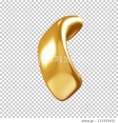 Birthday party popper golden confetti streamer element. 3d render illustration. Surprise or winner congratulation gold serpentine ribbons. Fly and float party decor after explosion of firecracker. Birthday party popper golden confetti streamer element. 3d render illustration. Surprise or winner congratulation gold serpentine ribbons. Fly and float party decor after explosion of firecracker. 113335432