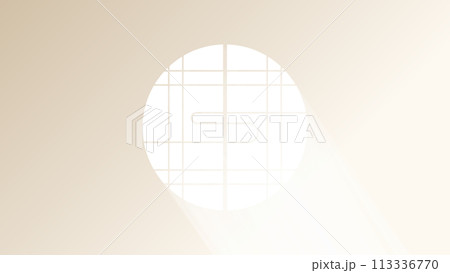 明るい窓の光のベクター背景 113336770