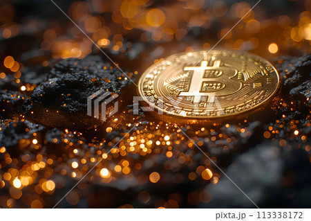 Golden bitcoin 113338172