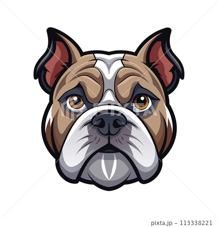 English Bulldog Icon Design: 3D Vector Illustration Clipart Isolated for Timeless Logo Branding English Bulldog Icon Design: 3D Vector Illustration Clipart Isolated for Timeless Logo Branding 113338221
