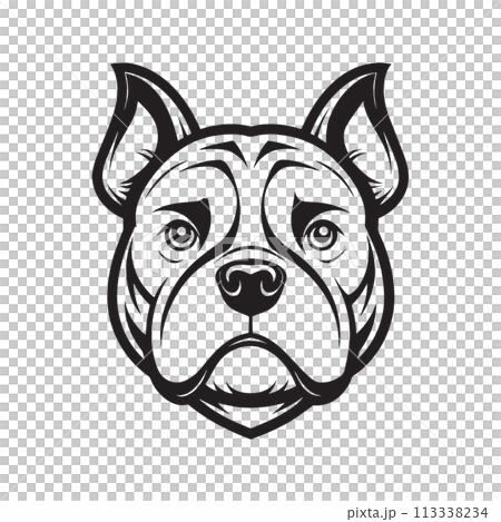 English Bulldog Face Illustration Outline Line Art Drawing Logo Artwork Clipart Isolated for Endearing Branding English Bulldog Face Illustration Outline Line Art Drawing Logo Artwork Clipart Isolated for Endearing Branding 113338234