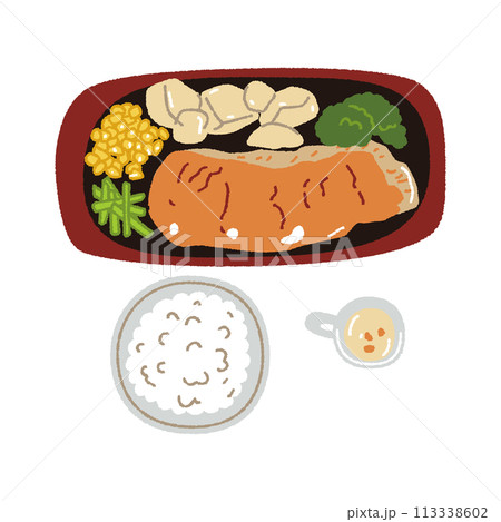 食事_夕食_ステーキ 食事_夕食_ステーキ 113338602