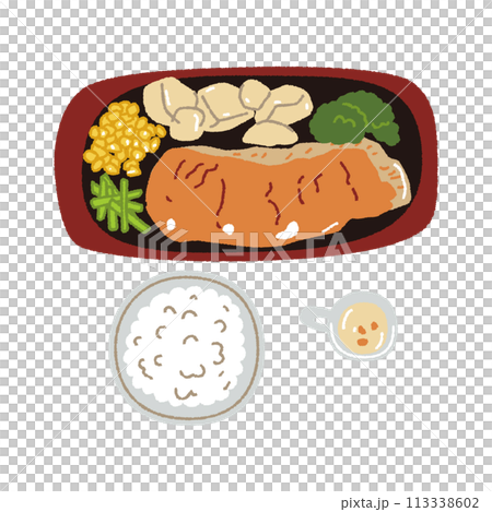 食事_夕食_ステーキ 食事_夕食_ステーキ 113338602