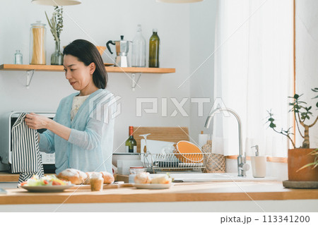 a forty-something woman a forty-something woman 113341200