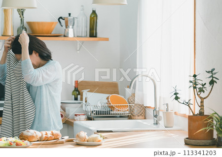 a forty-something woman a forty-something woman 113341203